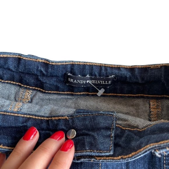 ✨ Brandy Melville Denim Mini Skirt Buttoned - Picture 4 of 4